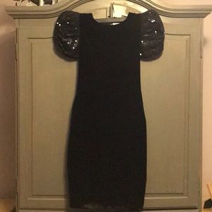 Vintage 80’s Velvet and Sequin Cocktail Dress!